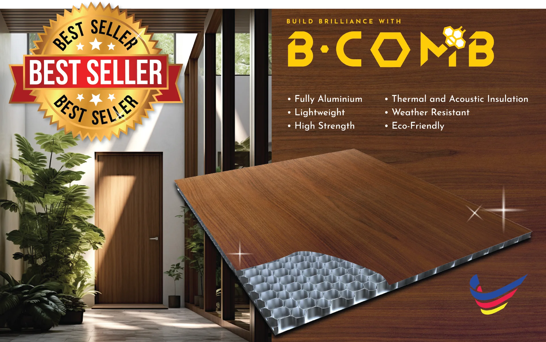 Structural Honeycomb Core Aluminium Cladding