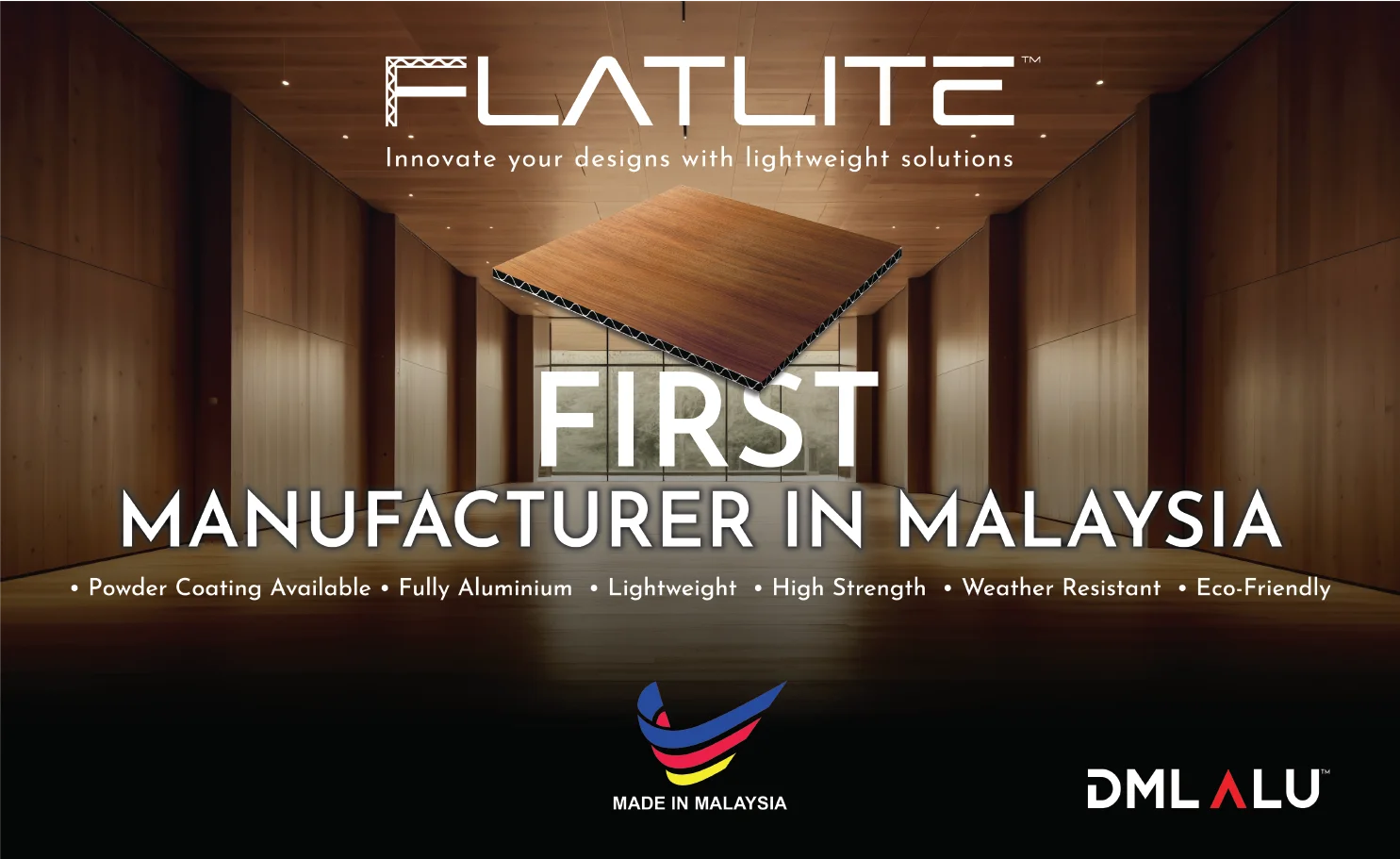 DML Flatlite Solid Aluminium Cladding Panel